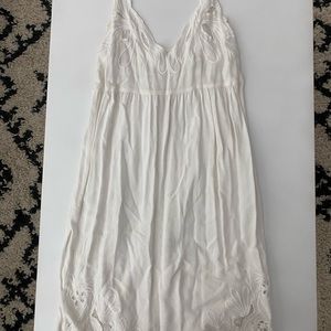 UO white summer dress with lace